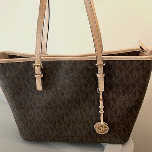 NEW Michael kors beige and brown Tote